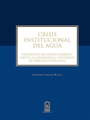 cover image of Crisis institucional del agua